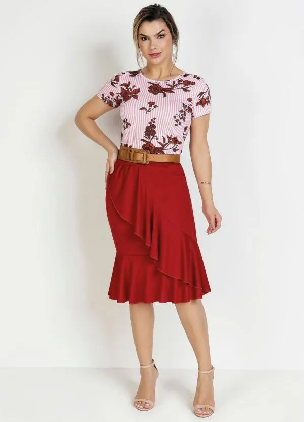 Rosalie - Blusa Floral Rosa com Botões 5