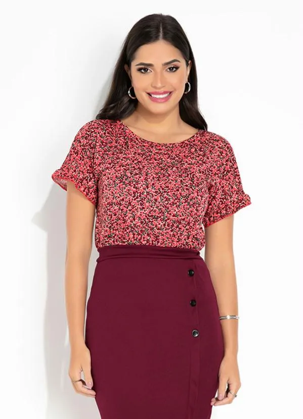 Rosalie - Blusa Floral Rosa
