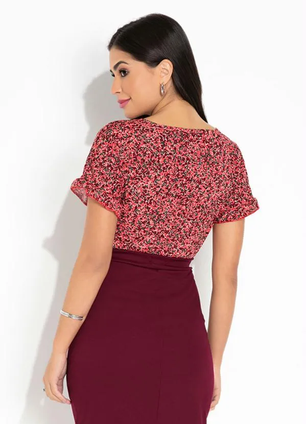 Rosalie - Blusa Floral Rosa 2