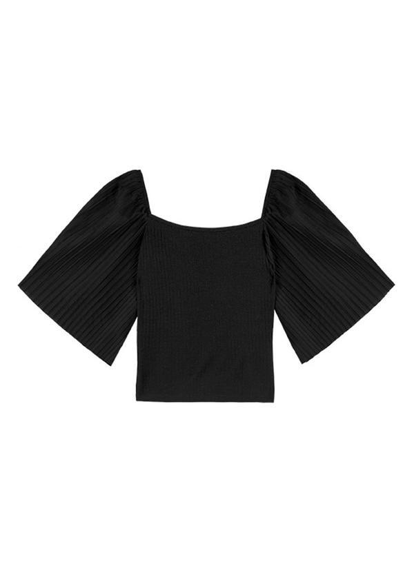 Rezzato - Blusa Flowers Of Summer Adulto Feminino Preto