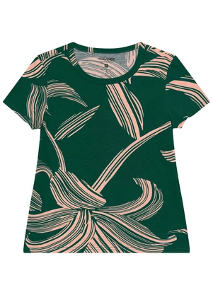 Malwee - Blusa Folhagens Verde Esmeralda - MALWEE