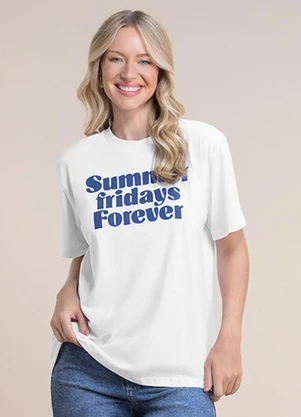 Angel - Blusa Frases Branco - ANGEL