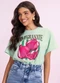 Angel - Blusa Frutas Bege - variação: Verde