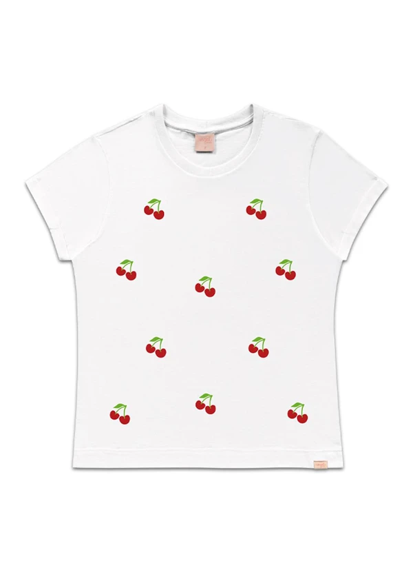 Angel - Blusa Frutinhas Branco