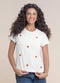 Angel - Blusa Frutinhas Branco - variação: Vermelho