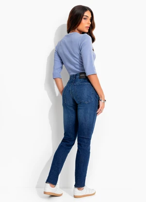 John John - Blusa Gaia Jj Azul - JOHN JOHN