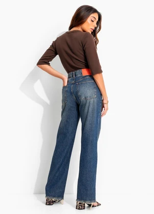 John John - Blusa Gaia Jj Marrom - JOHN JOHN
