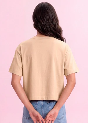 Angel - Blusa Gatos em Malhão Bege - ANGEL