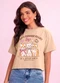 Angel - Blusa Gatos em Malhão Bege - variação: Bege