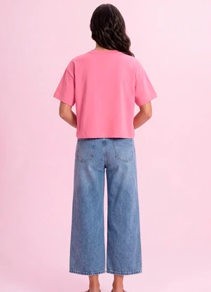 Angel - Blusa Gatos em Malhão Rosa - ANGEL