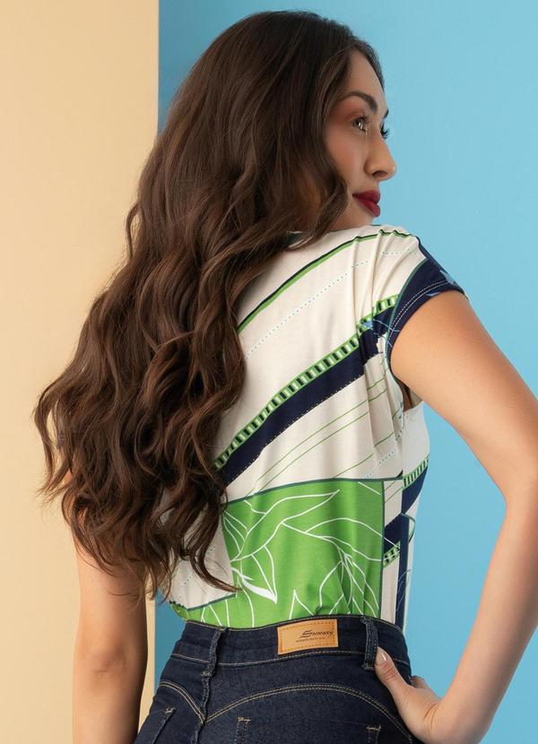 Rovitex - Blusa Geométrica e Folhas Rovitex 2
