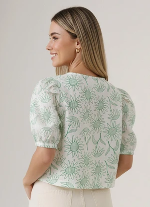 Fakini - Blusa Girasol Verde - FAKINI
