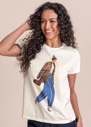 Angel - Blusa Girl Bege - ANGEL