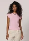 Sofie - Blusa Gola Alta em Ribana Preto - variação: Rosa