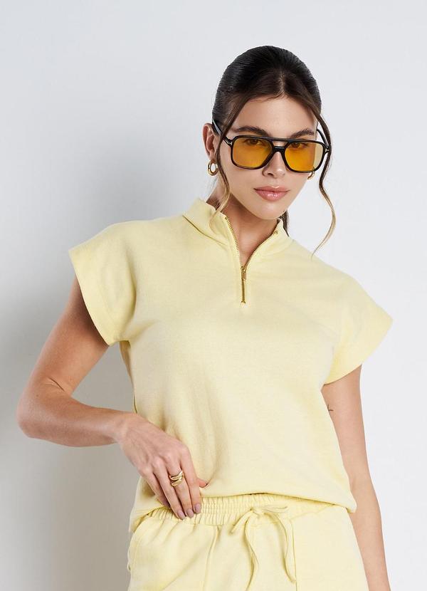 Meu Jeans - Blusa Gola Alta Moletinho Manteiga 1