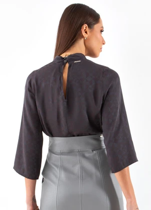 Colcci - Blusa Jacquard Cinza - COLCCI