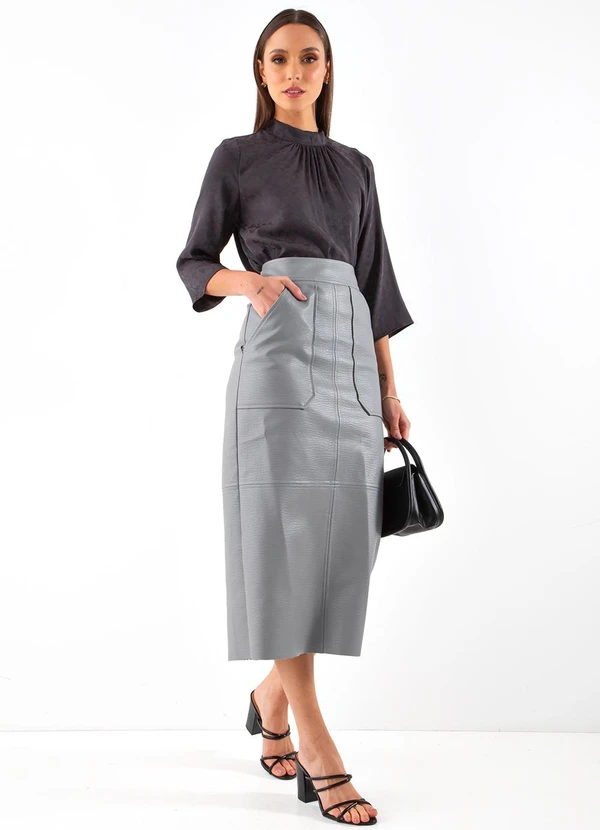 Colcci - Blusa Jacquard Cinza 3