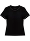 Malwee - Blusa Justa Canelada Preto - variação: Preto