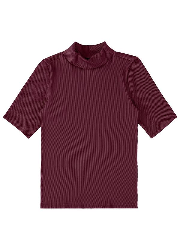Enfim - Blusa Justa em Cotelê Roxo