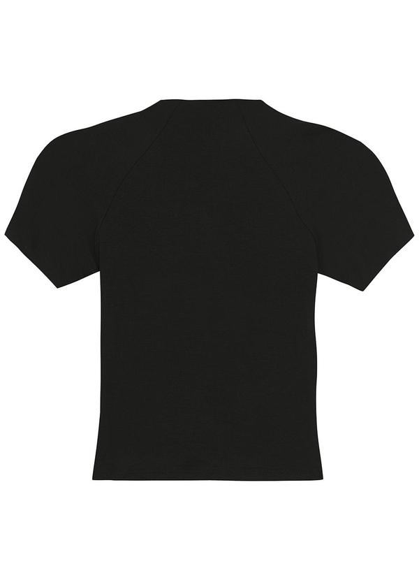 Enfim - Blusa Justa em Malha Viscose Preto