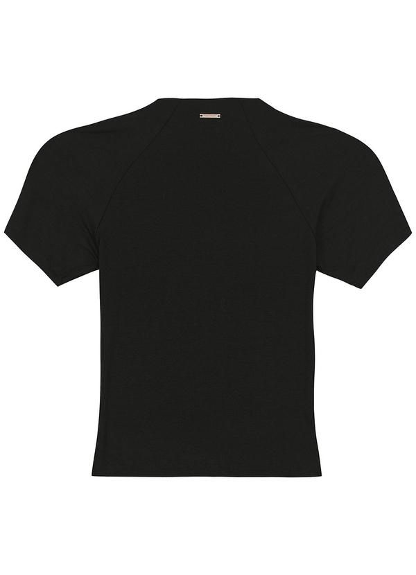 Enfim - Blusa Justa em Malha Viscose Preto 2