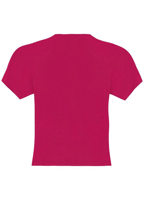Enfim - Blusa Justa em Malha Viscose Rosa
