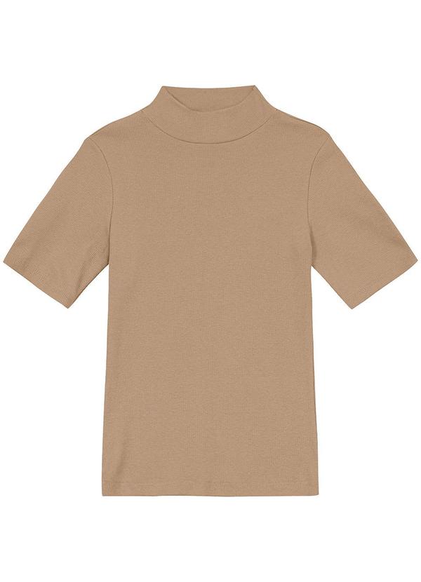 Enfim - Blusa Justa em Ribana Conforto Bege