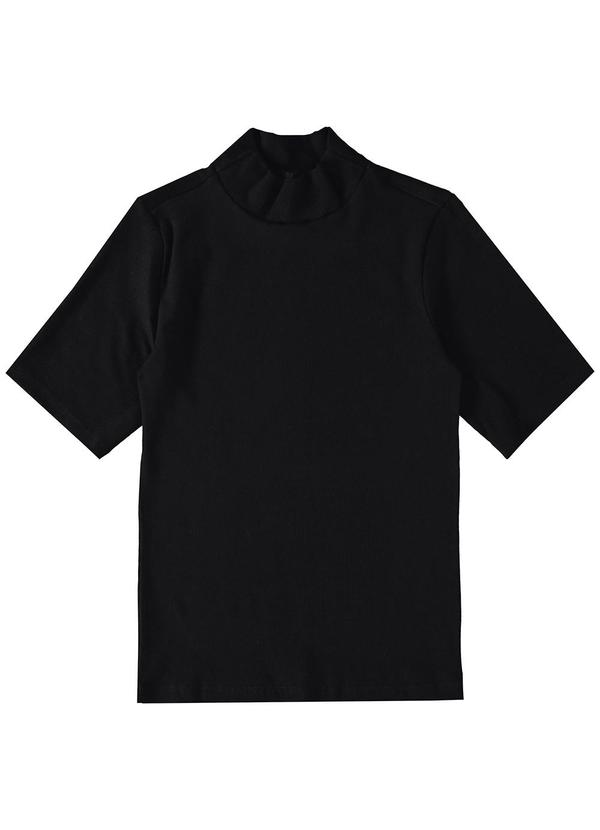 Enfim - Blusa Justa em Ribana Preto