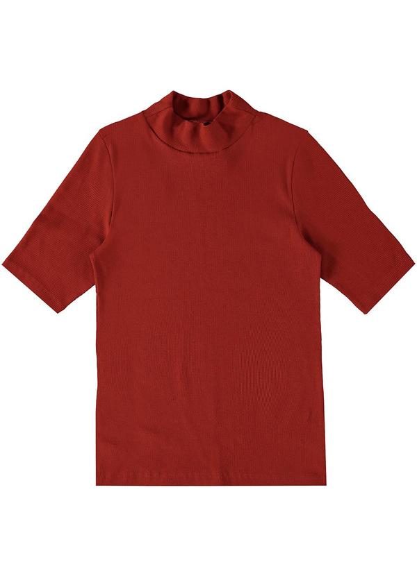 Enfim - Blusa Justa em Ribana Terracota