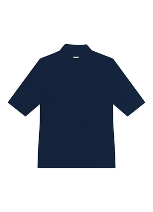 Enfim - Blusa Justa em Tricot Azul Marinho - ENFIM