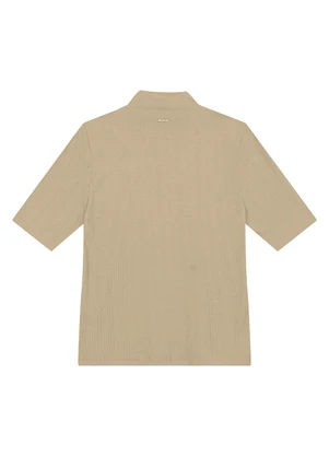 Enfim - Blusa Justa em Tricot Bege - ENFIM