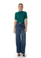 Enfim - Blusa Justa em Tricot Azul Marinho - variação: Verde Petróleo