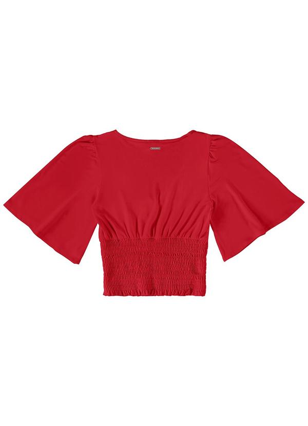 Enfim - Blusa Justa em Viscose Conforto Vermelho 4