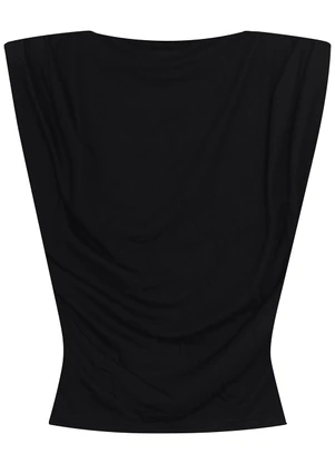 Malwee - Blusa Justa em Viscose Stretch Preto - MALWEE