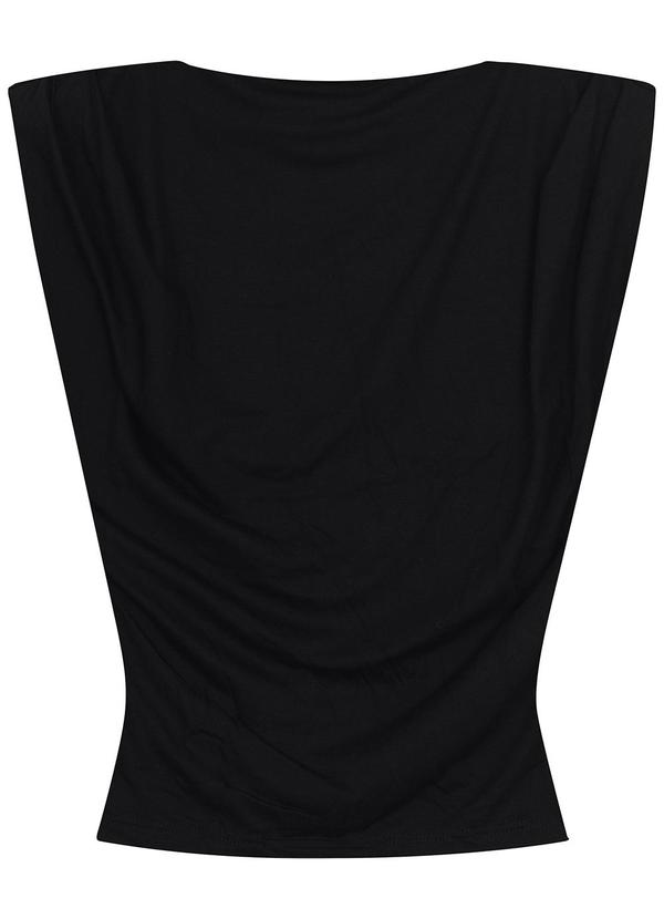 Malwee - Blusa Justa em Viscose Stretch Preto