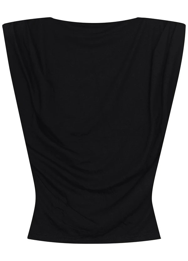 Malwee - Blusa Justa em Viscose Stretch Preto