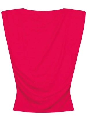 Malwee - Blusa Justa em Viscose Stretch Rosa Escuro - MALWEE