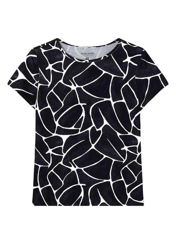 Malwee - Blusa Justa Marmorizada Preto