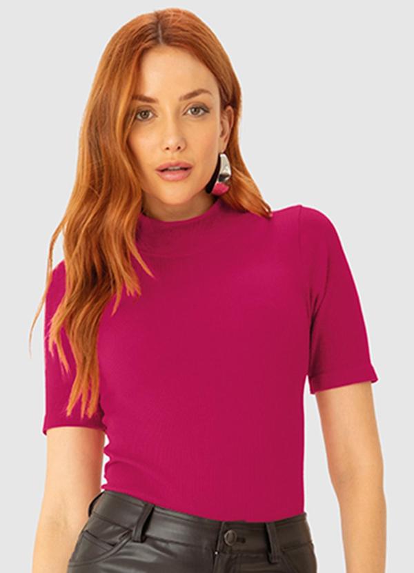 Enfim - Blusa Justa Seamless Roxo