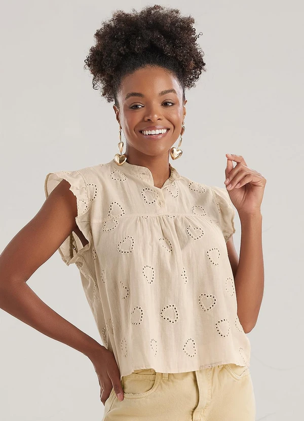 Angel Blusa Laise Bege