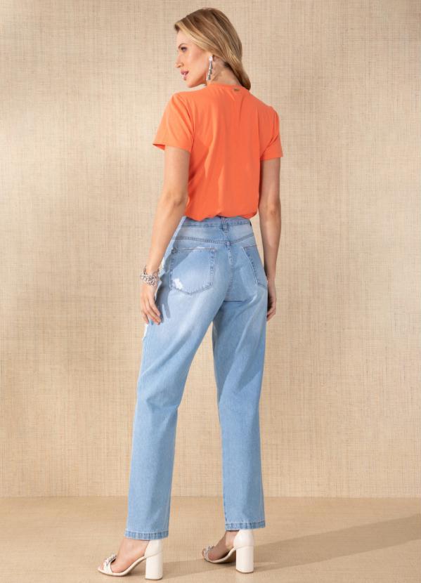 Quintess - Blusa Laranja com Bolso Frontal 4