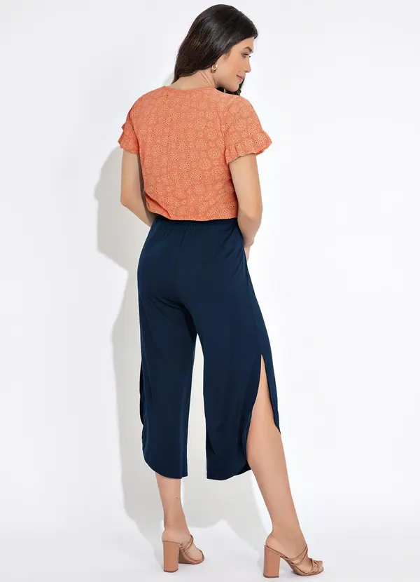 bonprix - Blusa Laranja em Malha Laise 4