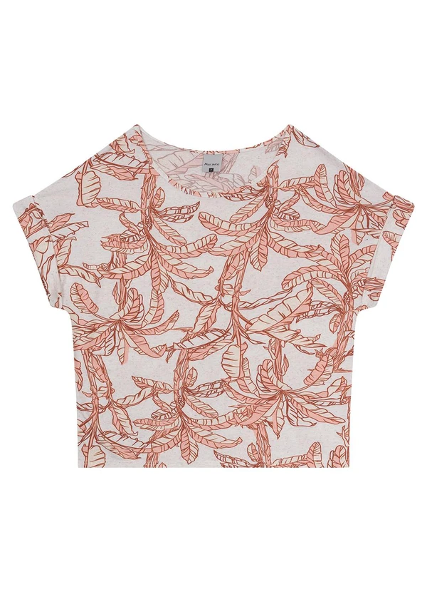 Malwee - Blusa Laranja Feminina Ampla Tropical 3