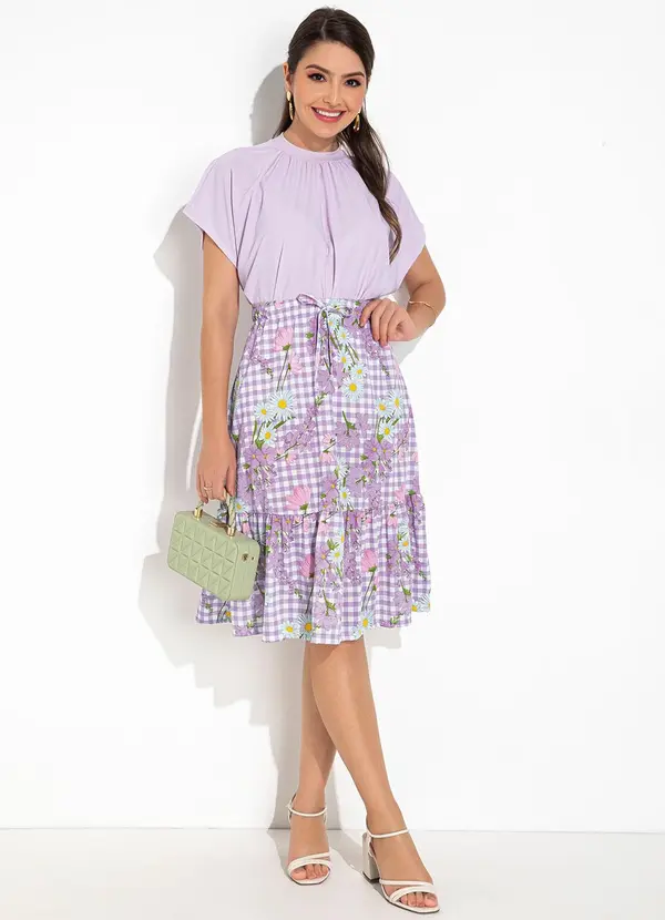 Rosalie - Blusa Lavanda em Malha Crepe 3