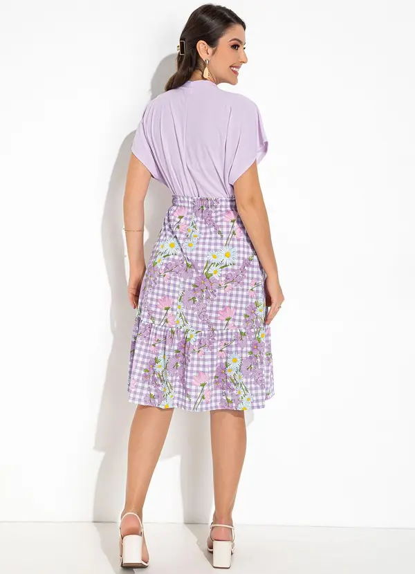 Rosalie - Blusa Lavanda em Malha Crepe 4