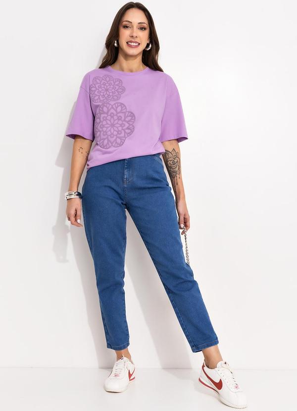 Bimini - Blusa Lavanda em Malha de Algodão 3