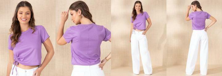 Blusa Lils com Amarrao na Barra