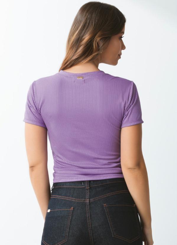 Outlet - Blusa Lilás com Detalhe Ajustável 2