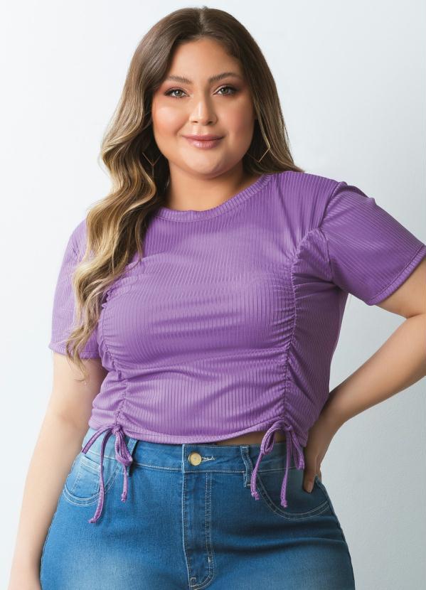 Outlet - Blusa Lilás com Detalhe Ajustável 6