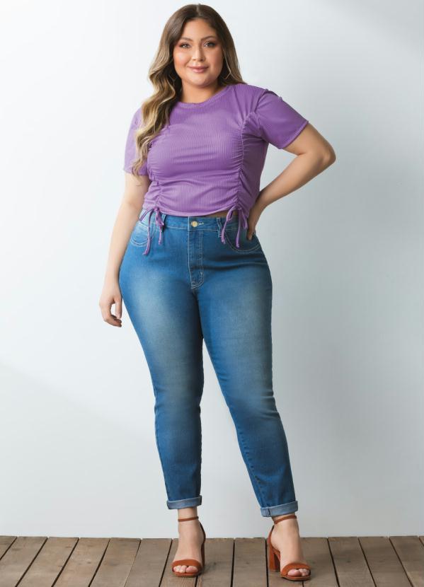 Outlet - Blusa Lilás com Detalhe Ajustável 8